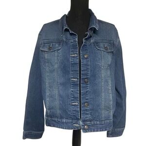 Faded Glory Darker Rinse Jean Trucker Jacket